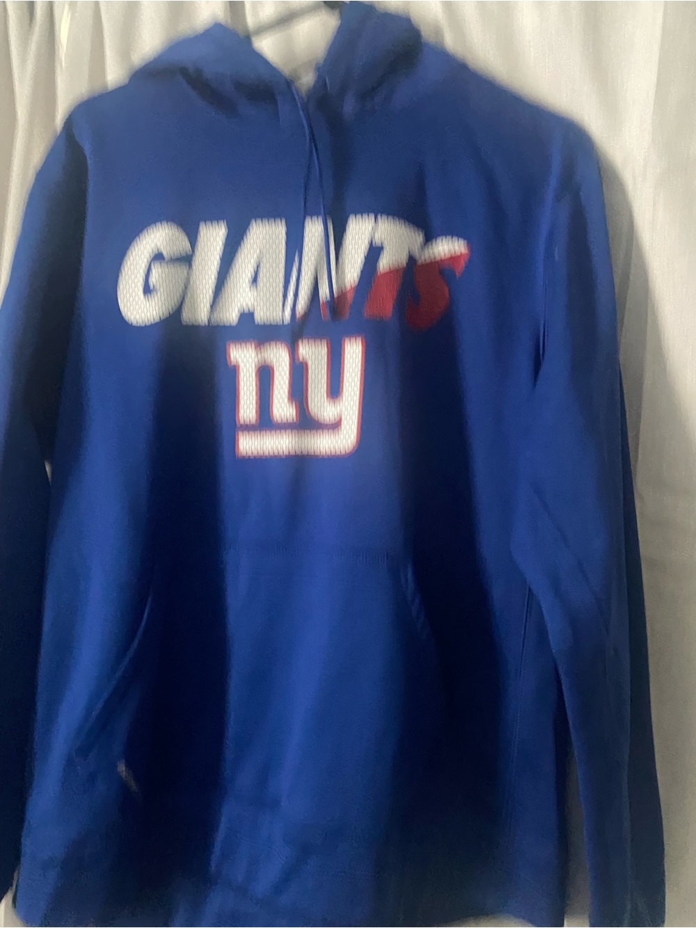 Nike Royal Blue Men's Zip-Up Sweater with Team Graphics